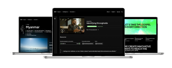 CV Global websites in 3 laptops